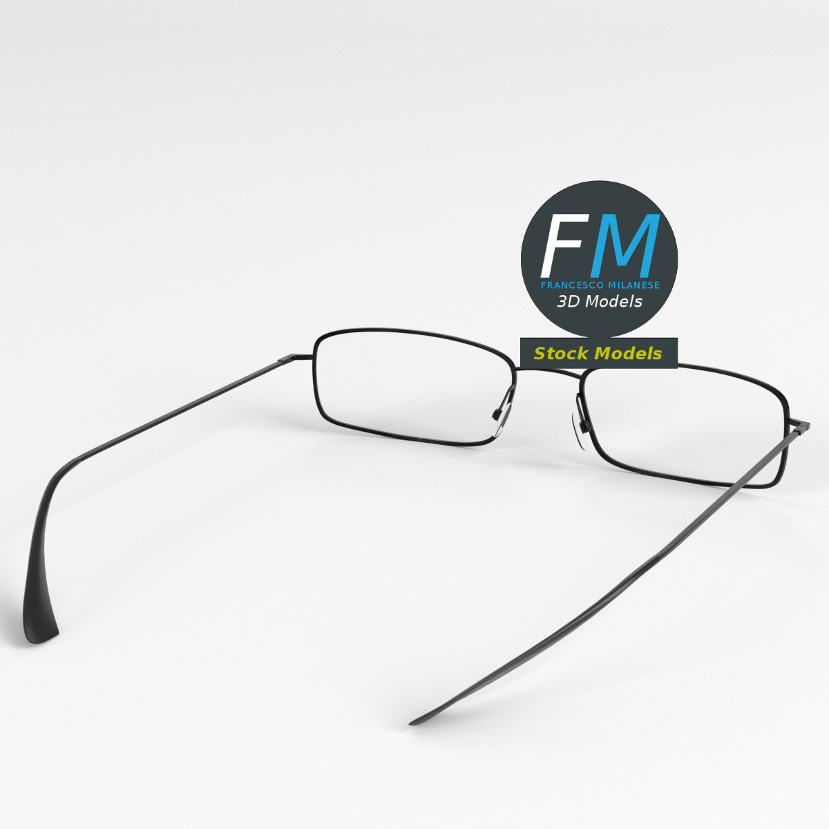 3D-Modell - Vollrandbrille - 03