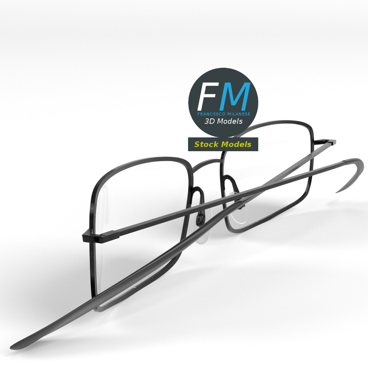 3D-Modell - Vollrandbrille - 04