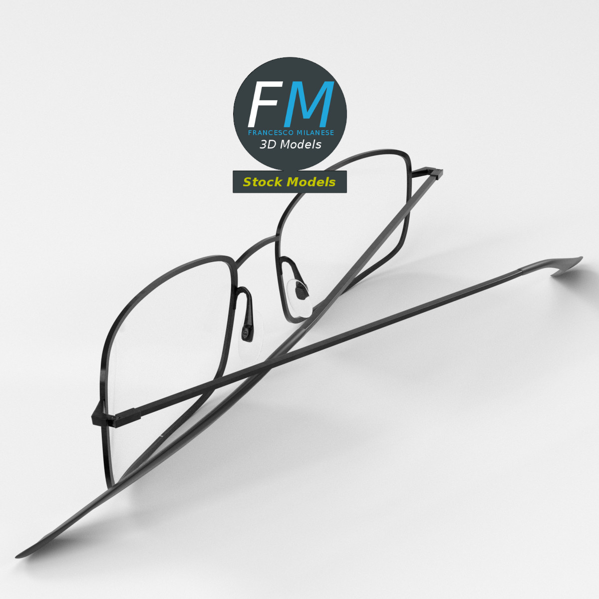 3D-Modell - Vollrandbrille - 05