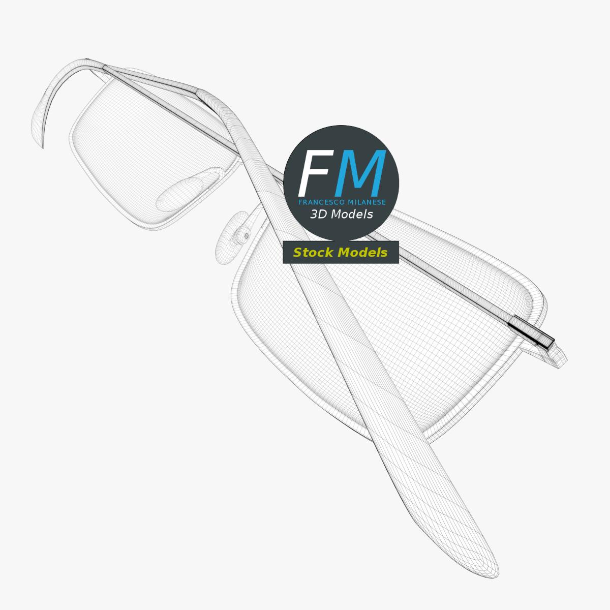 3D-Modell - Vollrandbrille - 08