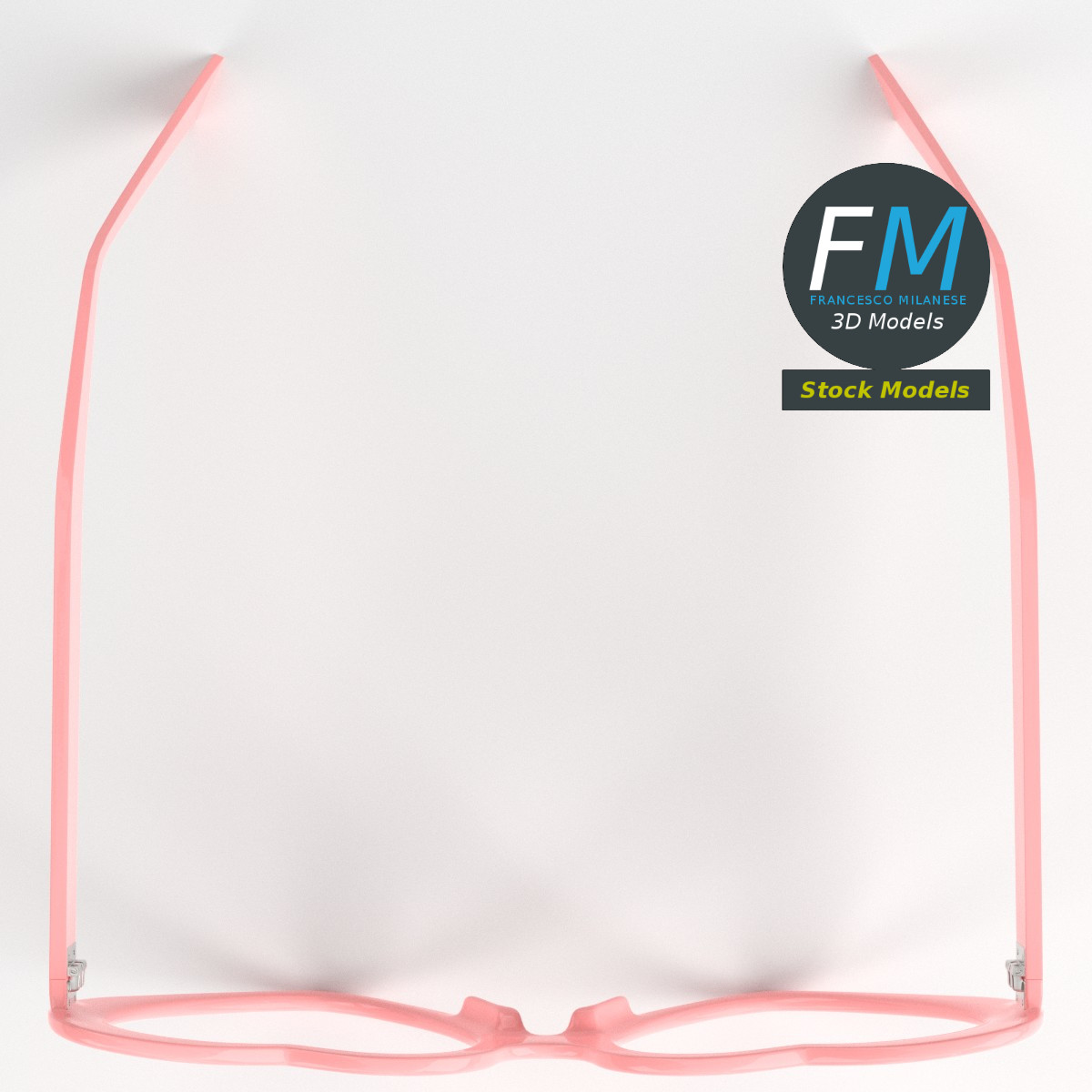 3D-Modell - Herzförmige Brille - 06