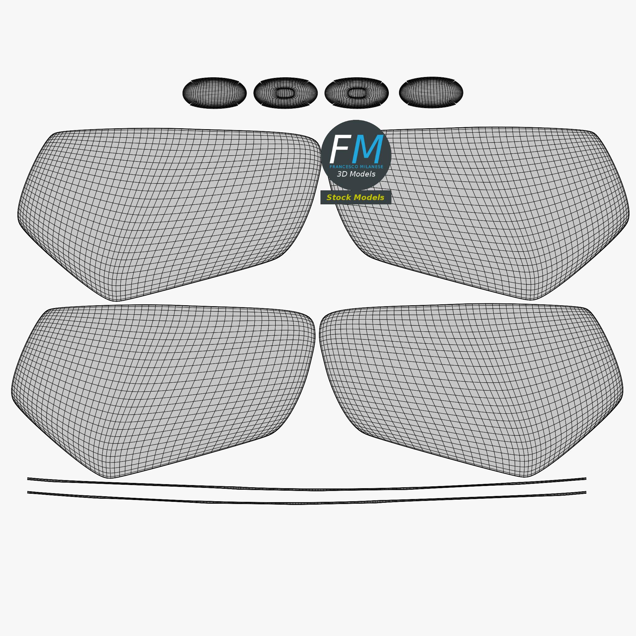 3D-Modell - Fünfeckige Brille - 12 3D-Modell - Fünfeckige Brille - 12