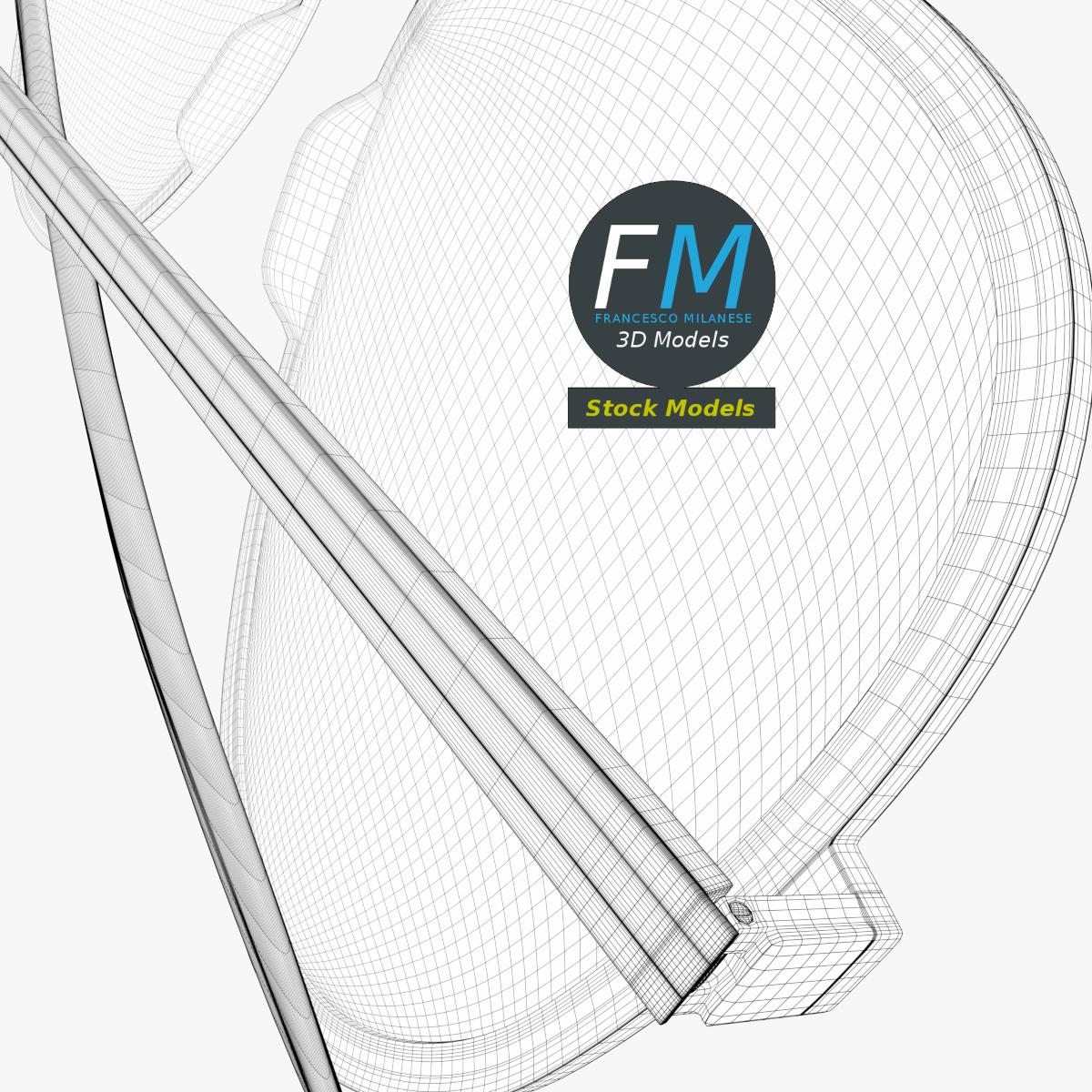 3D-Modell - Pilotenbrille - 08