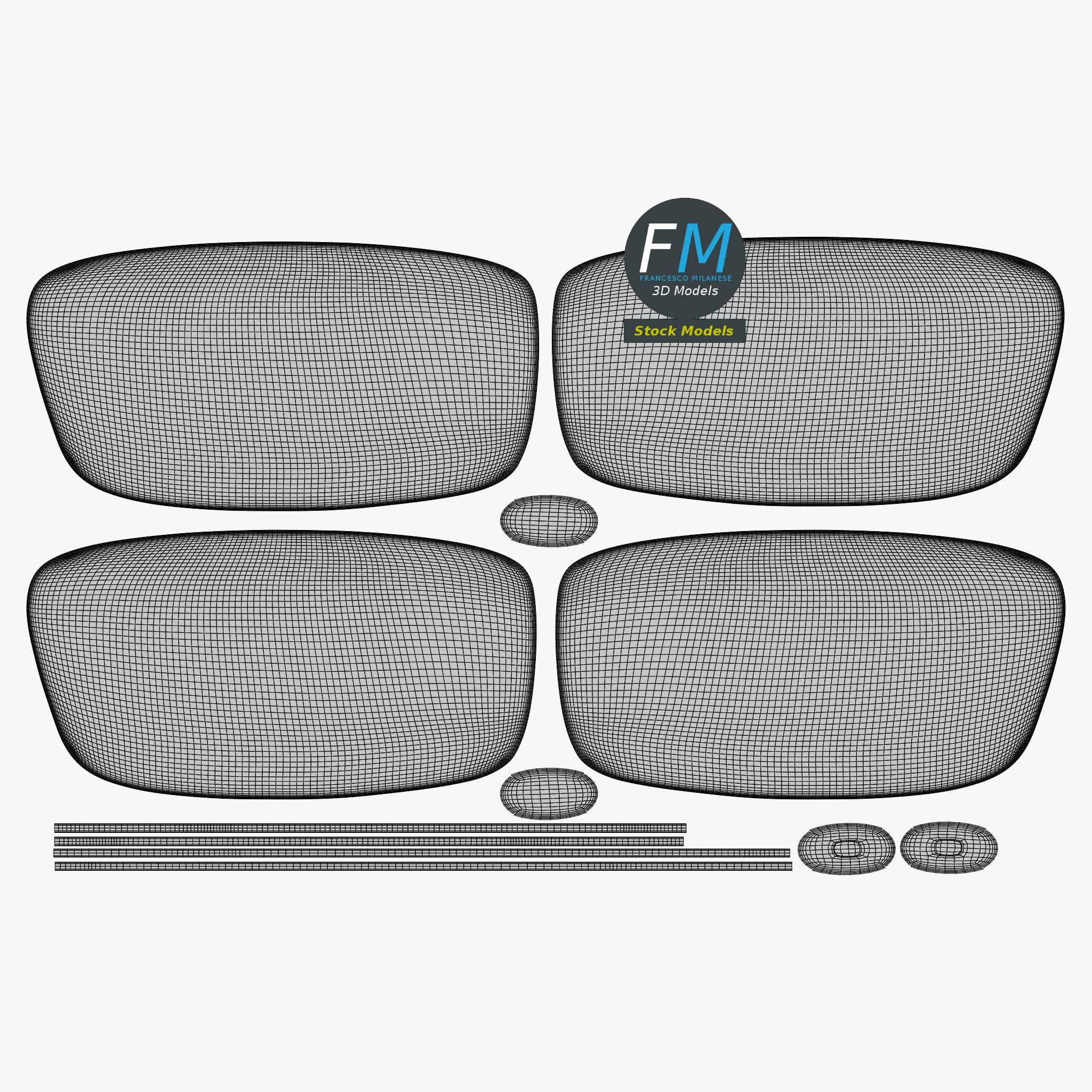 3D-Modell - Randlose Brille - 12 3D-Modell - Randlose Brille - 12