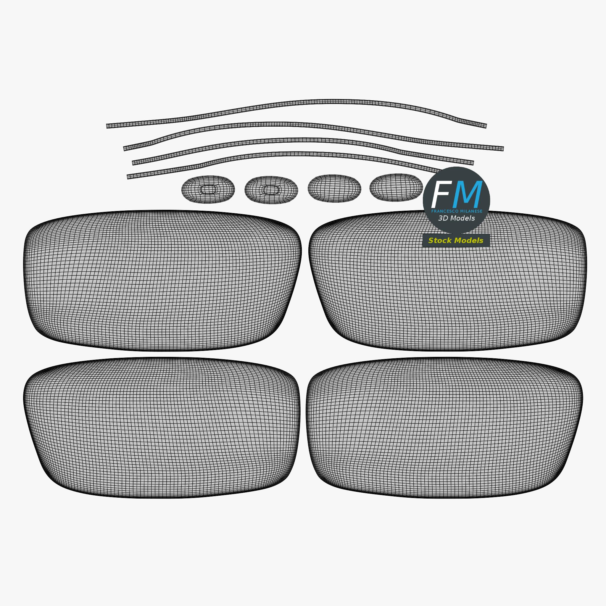 3D-Modell - Halbrandbrille - 12 3D-Modell - Halbrandbrille - 12
