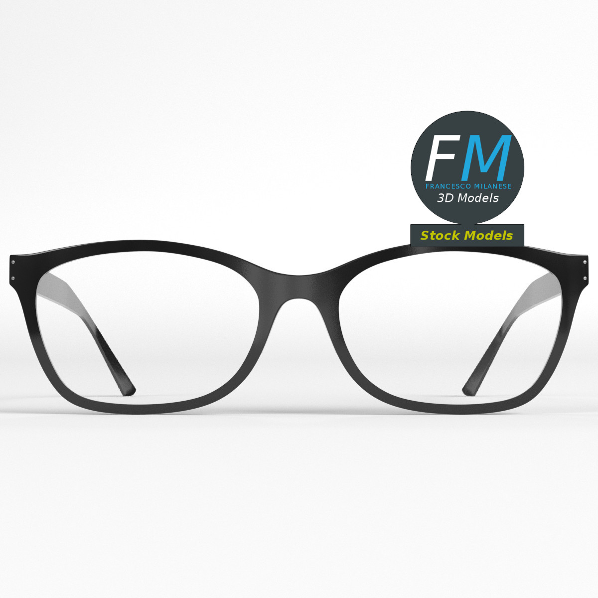 3D-Modell - Wellington-Brille - 01