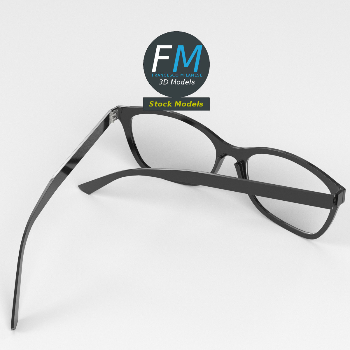 3D-Modell - Wellington-Brille - 02