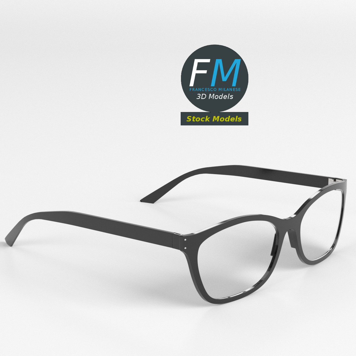 3D-Modell - Wellington-Brille - 03