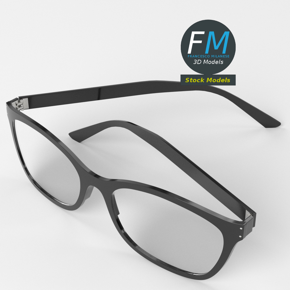 3D-Modell - Wellington-Brille - 05