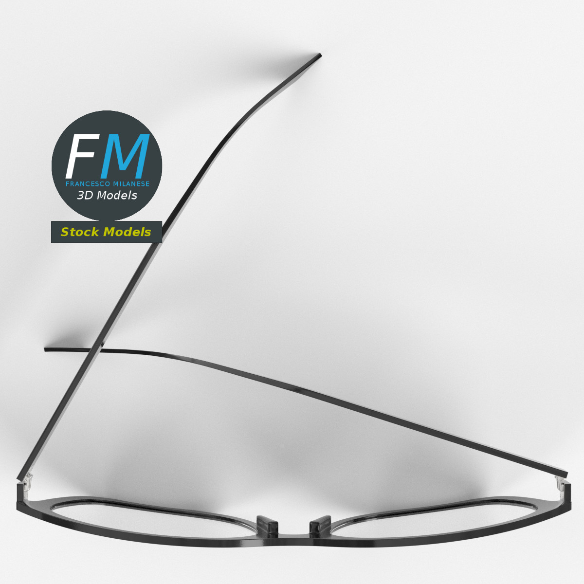 3D-Modell - Wellington-Brille - 06