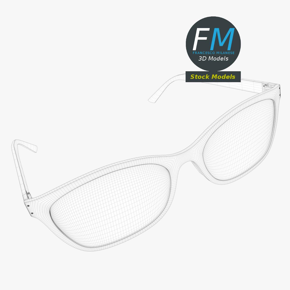 3D-Modell - Wellington-Brille - 07