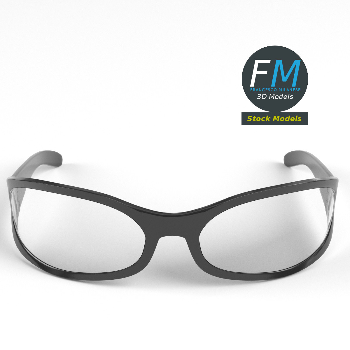 3D-Modell - Wraparound-Brille - 04