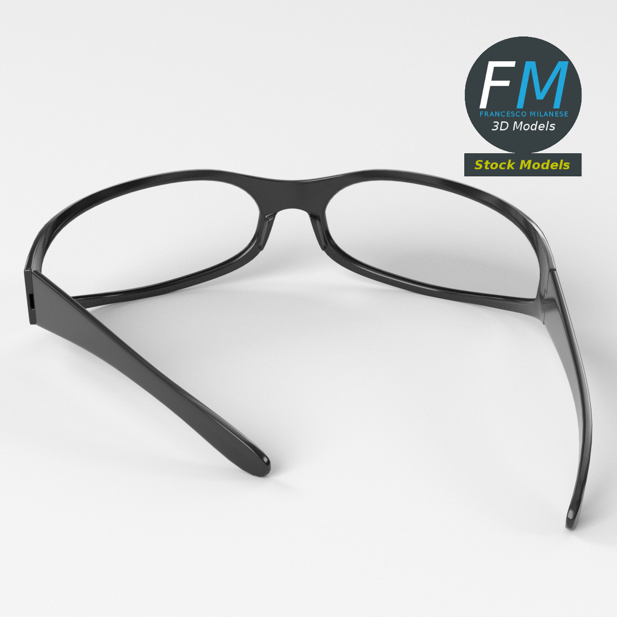 3D-Modell - Wraparound-Brille - 05