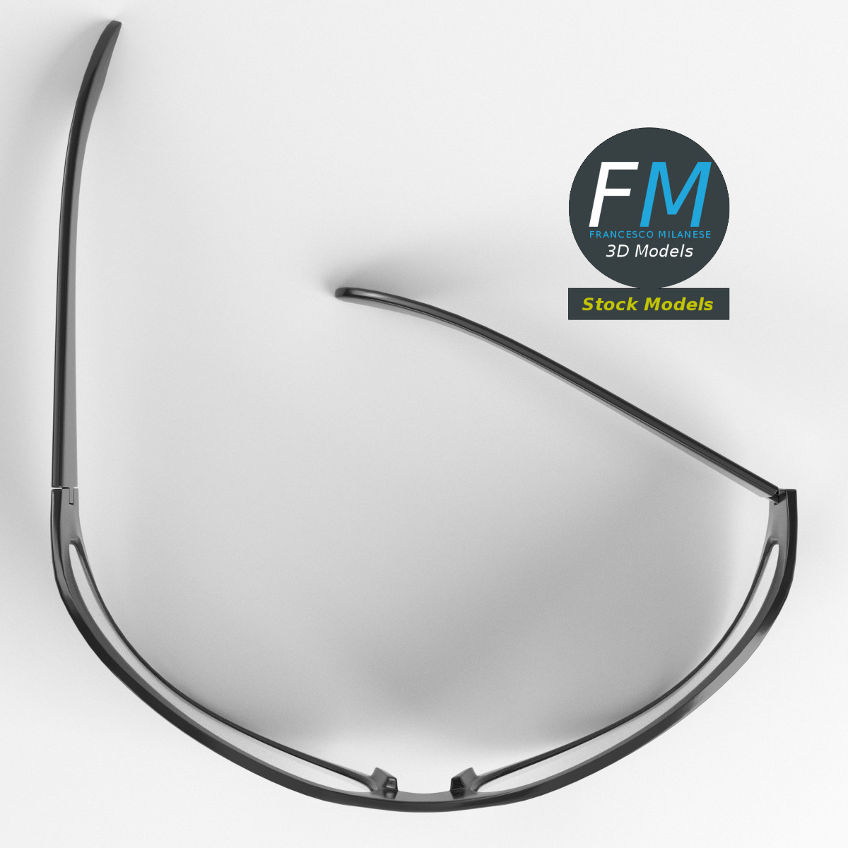 3D-Modell - Wraparound-Brille - 06