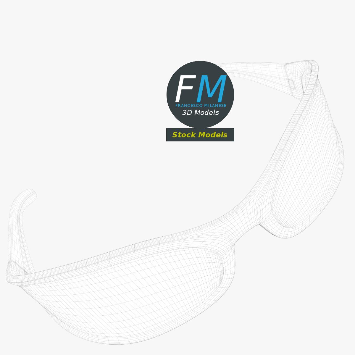 3D-Modell - Wraparound-Brille - 07