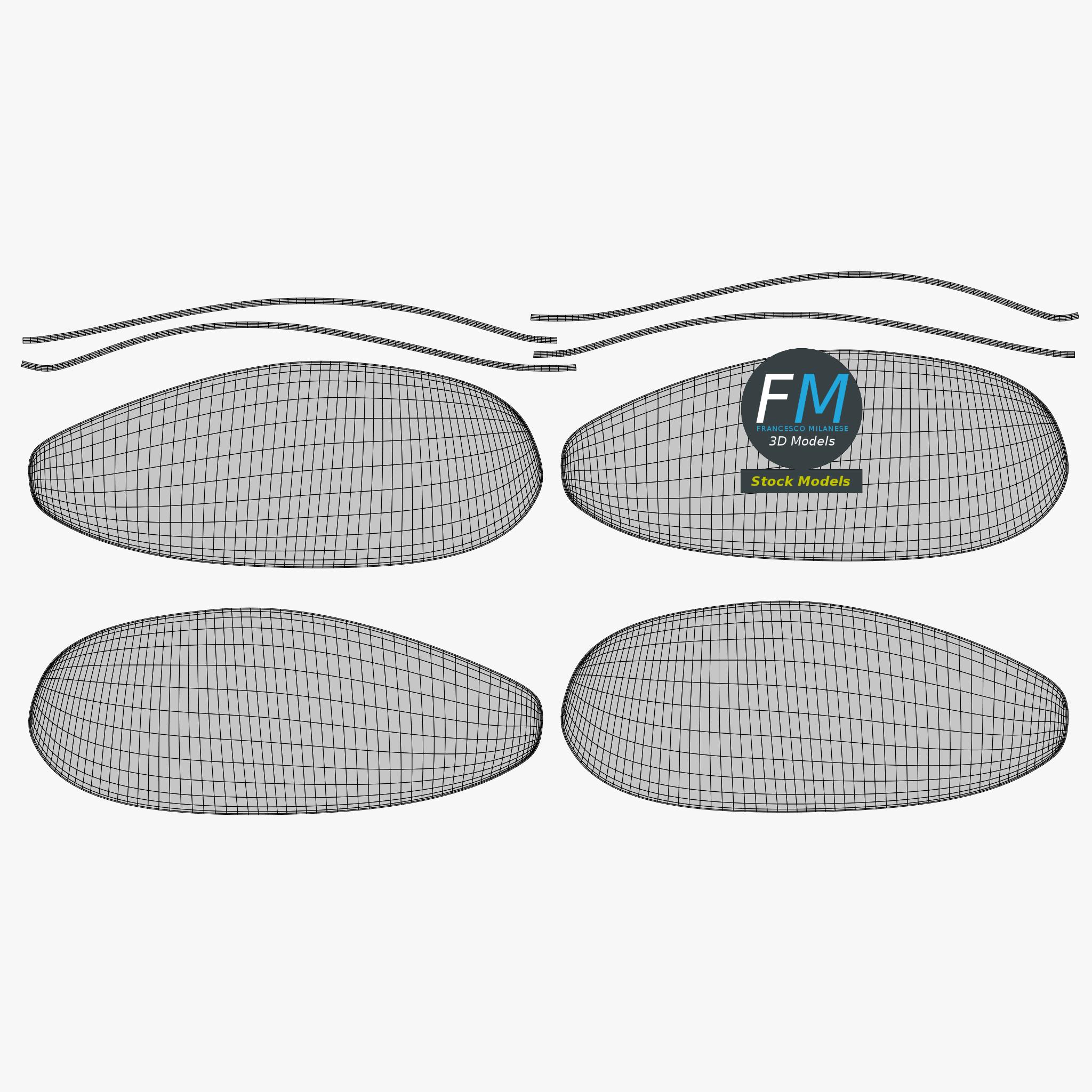 3D-Modell - Wraparound-Brille - 12 3D-Modell - Wraparound-Brille - 12