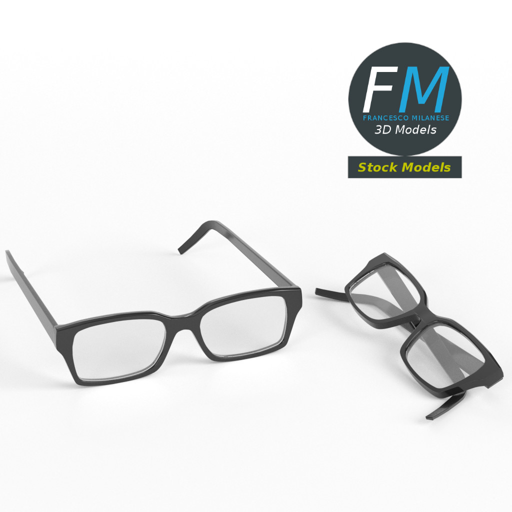 3D-Modell - Brille - 01