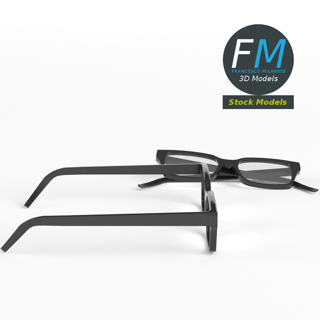3D-Modell - Brille - 04