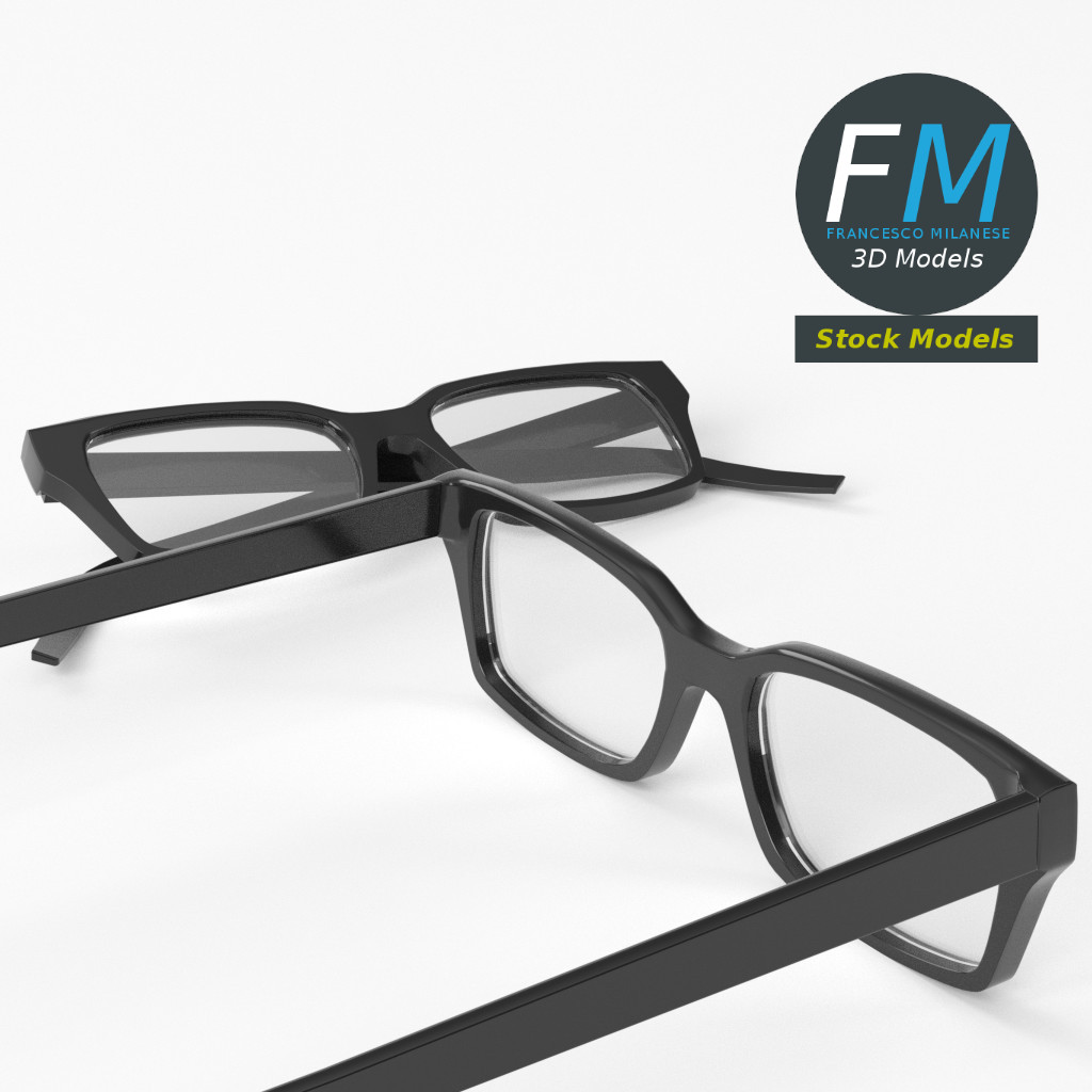 3D-Modell - Brille - 05