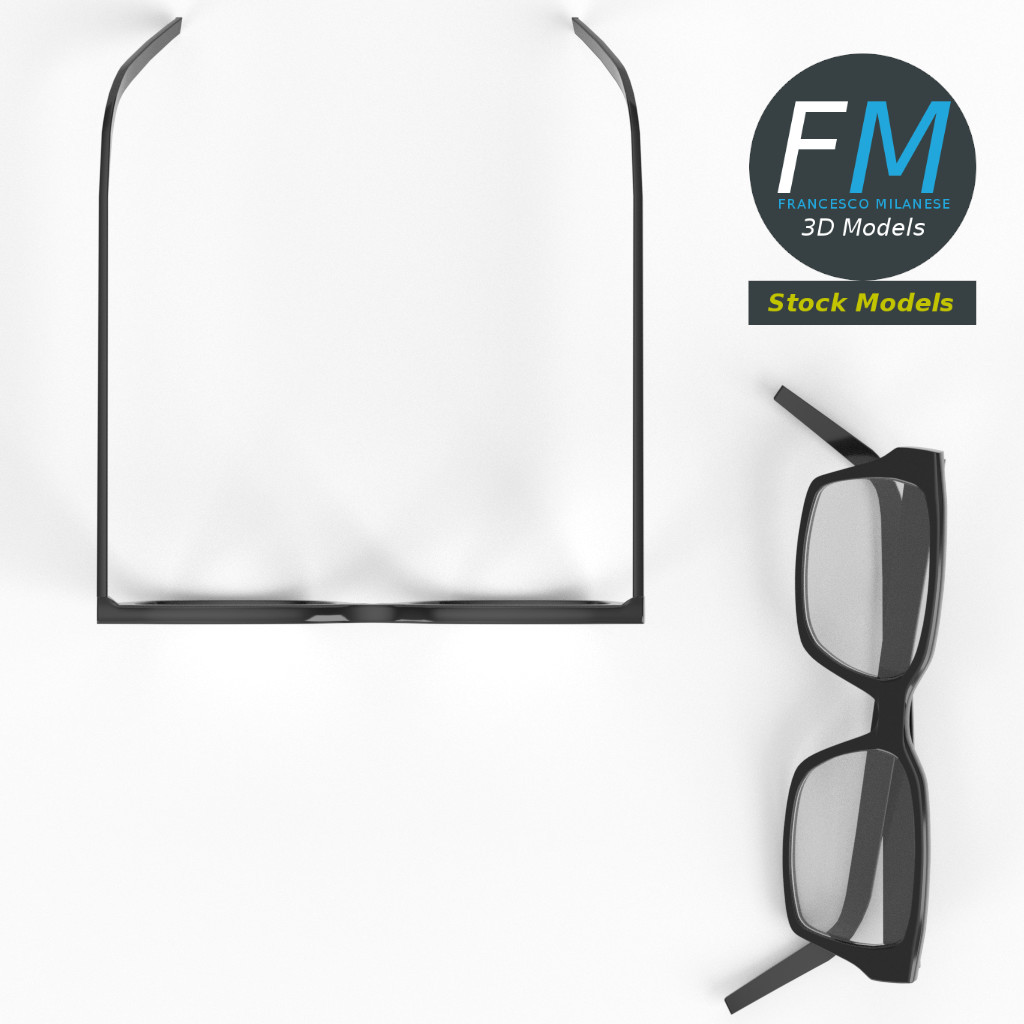 3D-Modell - Brille - 06