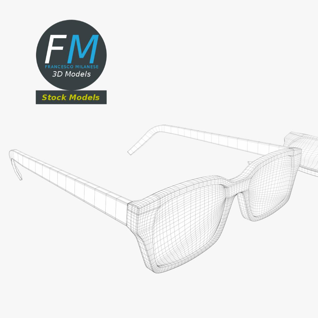 3D-Modell - Brille - 07