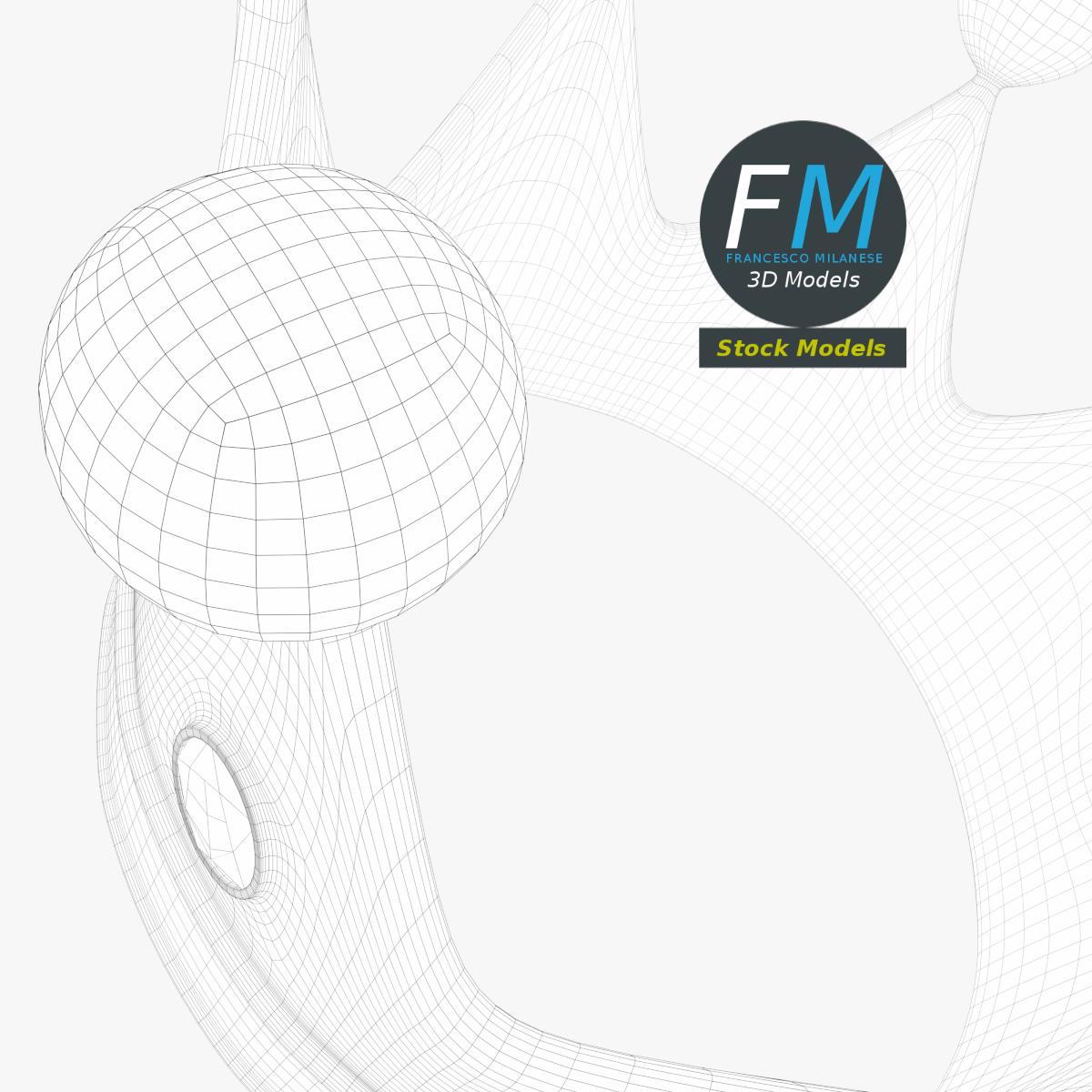 3D-Modell - Goldene Königskrone - 08