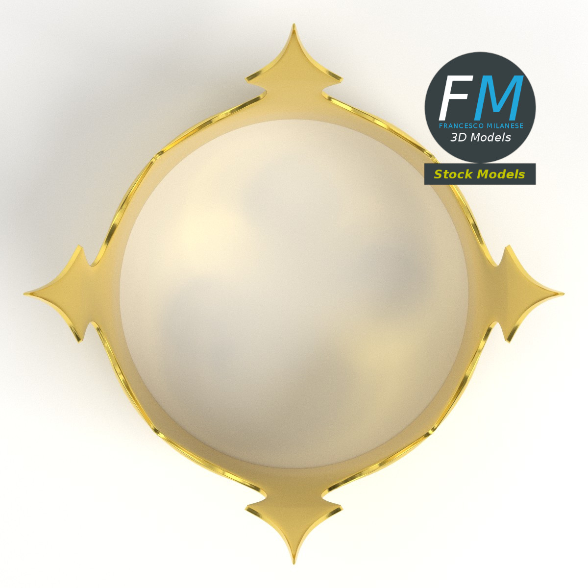 3D-Modell - Goldene Königskrone - 06