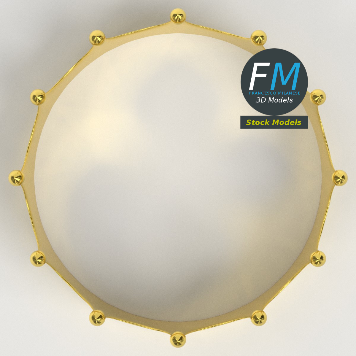 3D-Modell - Goldene Königskrone - 06