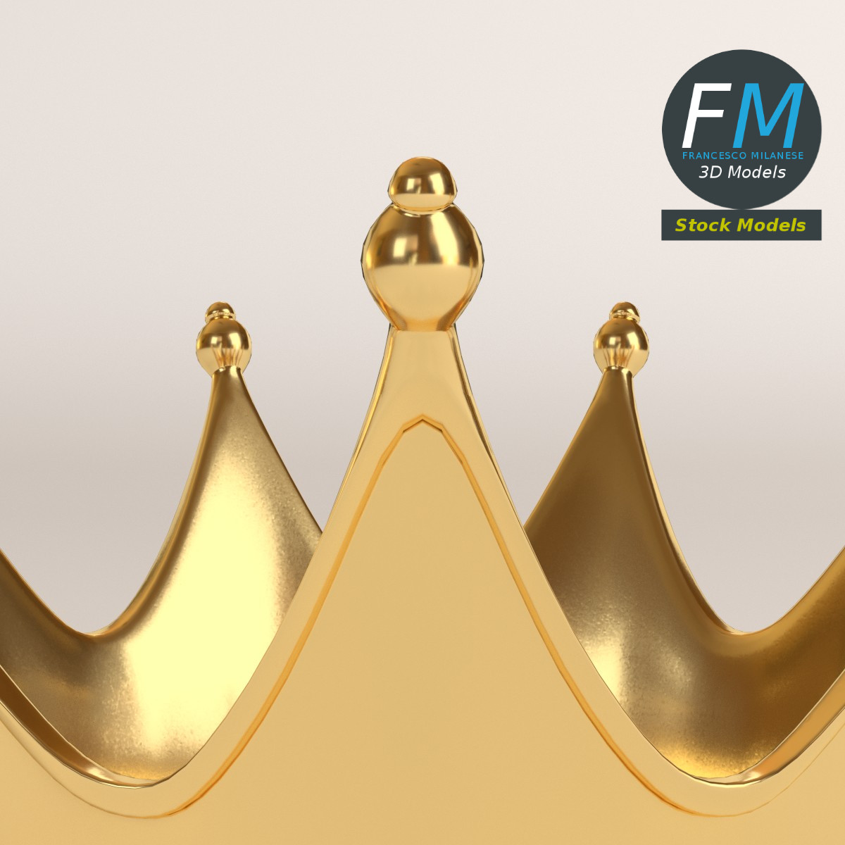 3D-Modell - Goldkrone - 03