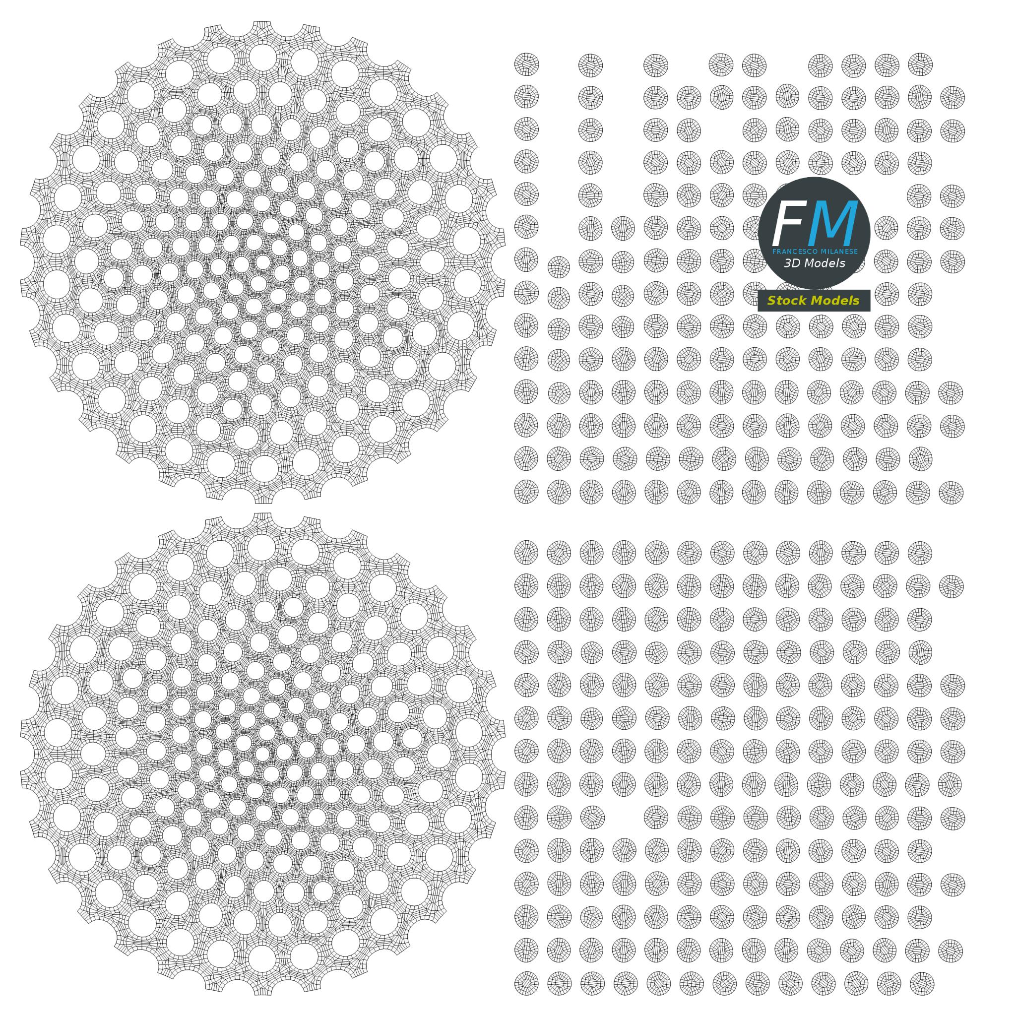 3D-Modell - Golfball und Tee - 11