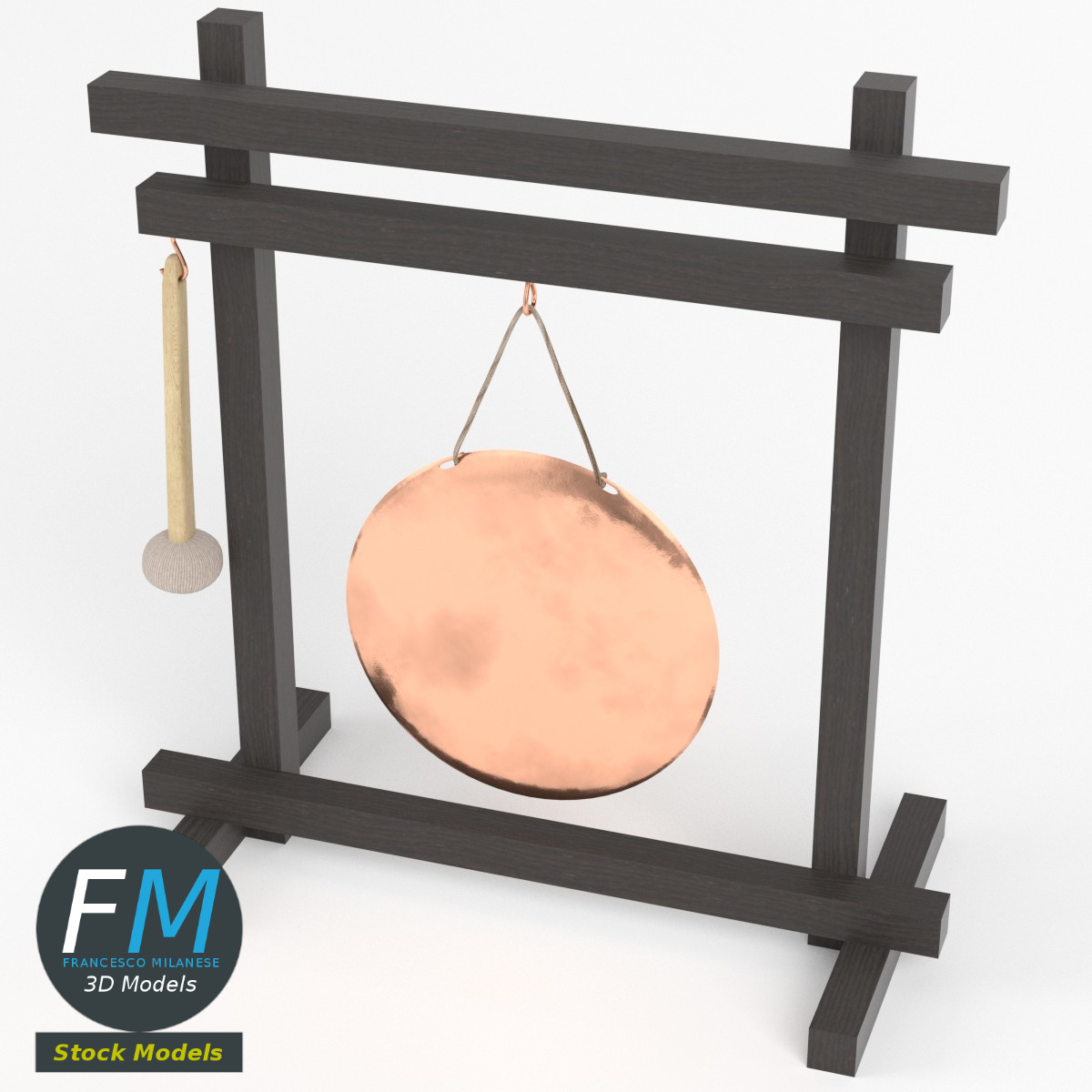 3D-Modell - Gong - 02