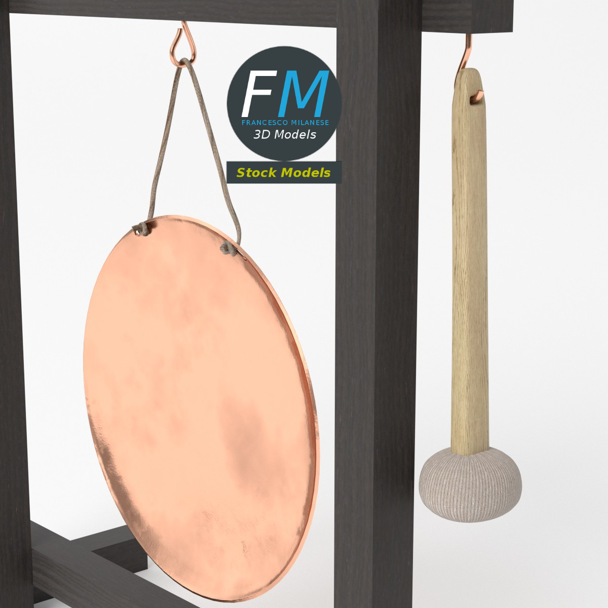 3D-Modell - Gong - 05
