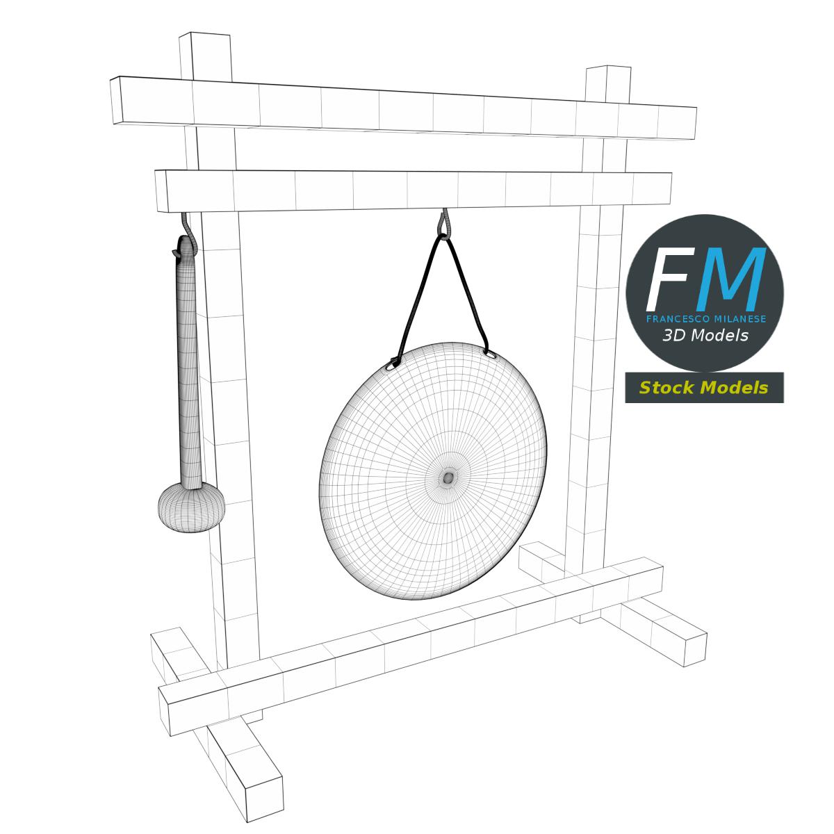 3D-Modell - Gong - 07