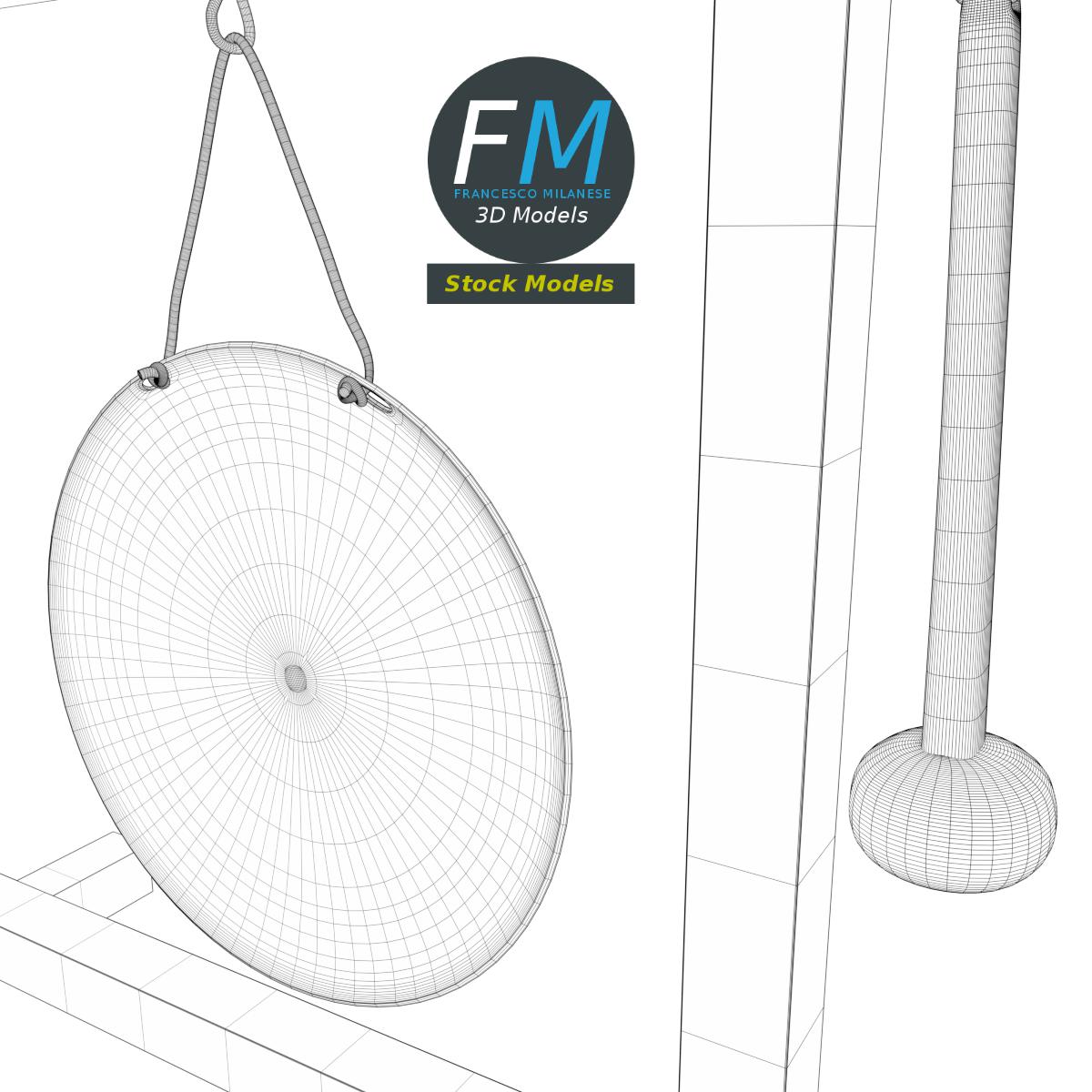 3D-Modell - Gong - 08