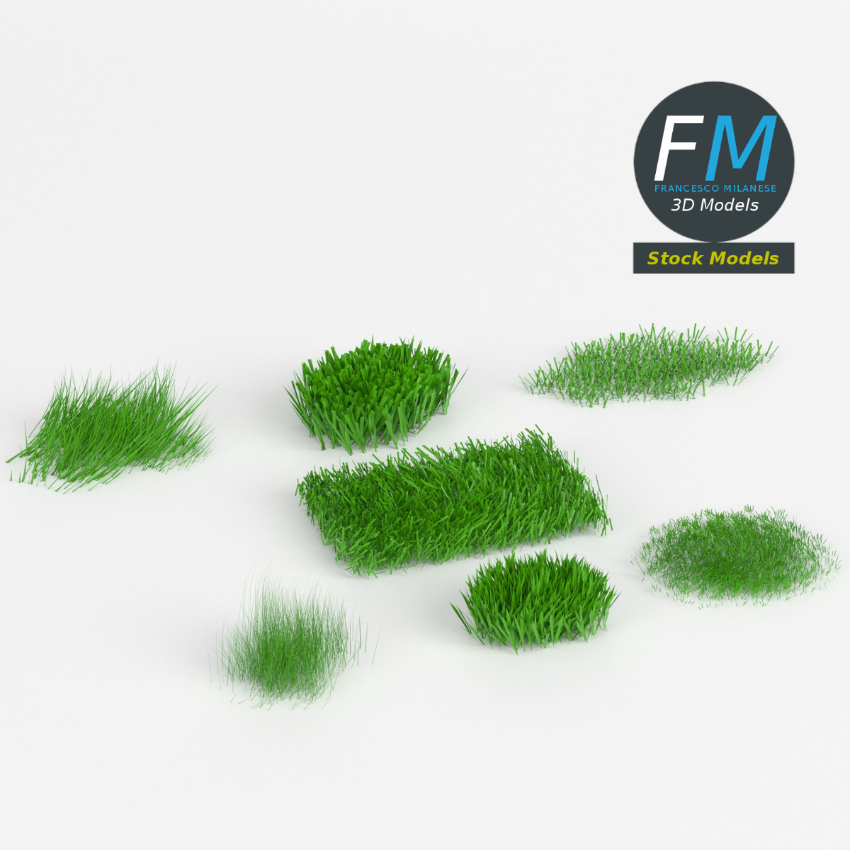 3D-Modell - Wildgras-Paket - 01