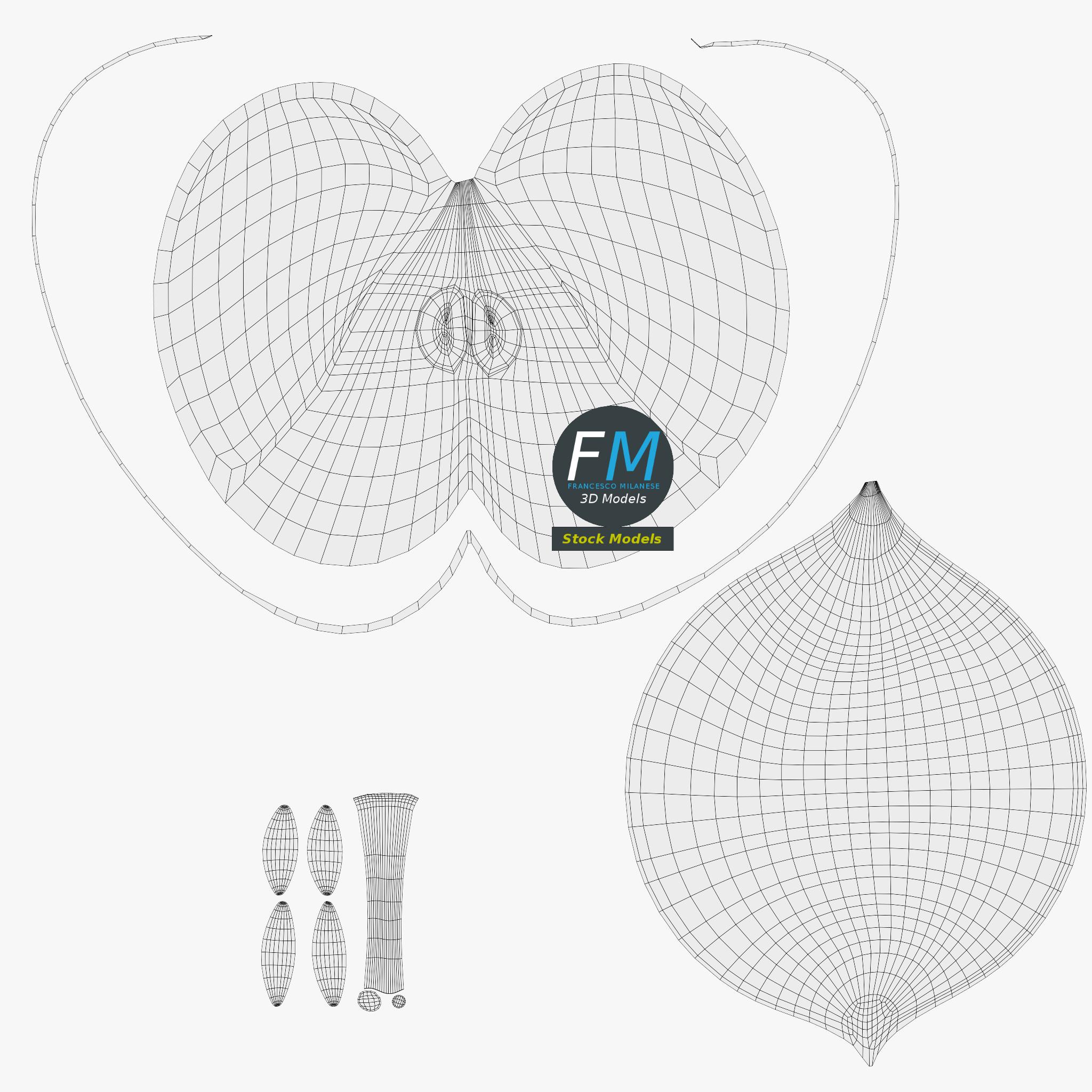 3D-Modell - Grüne Äpfel - 11