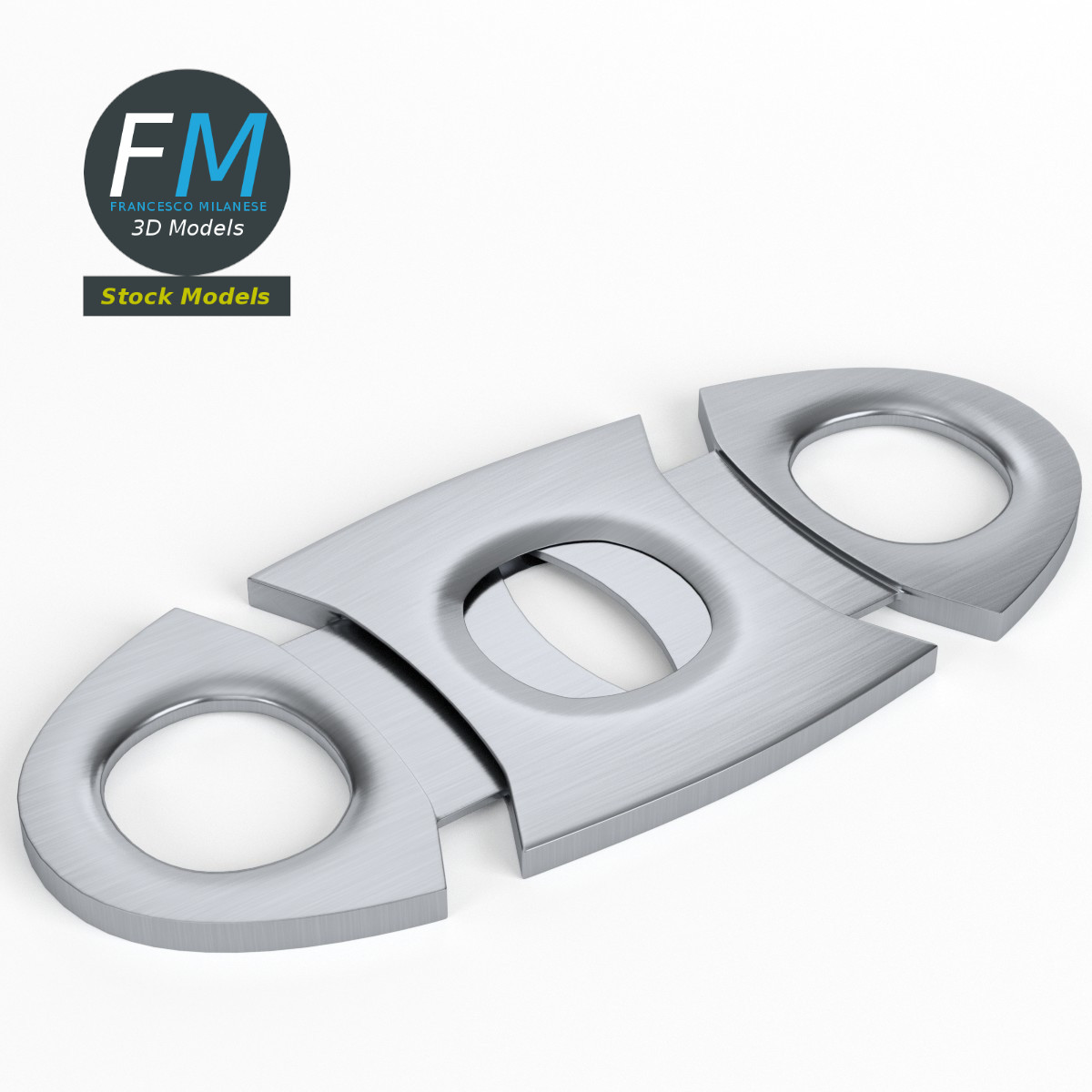 3D-Modell - Zigarrenschneider Guillotine - 01