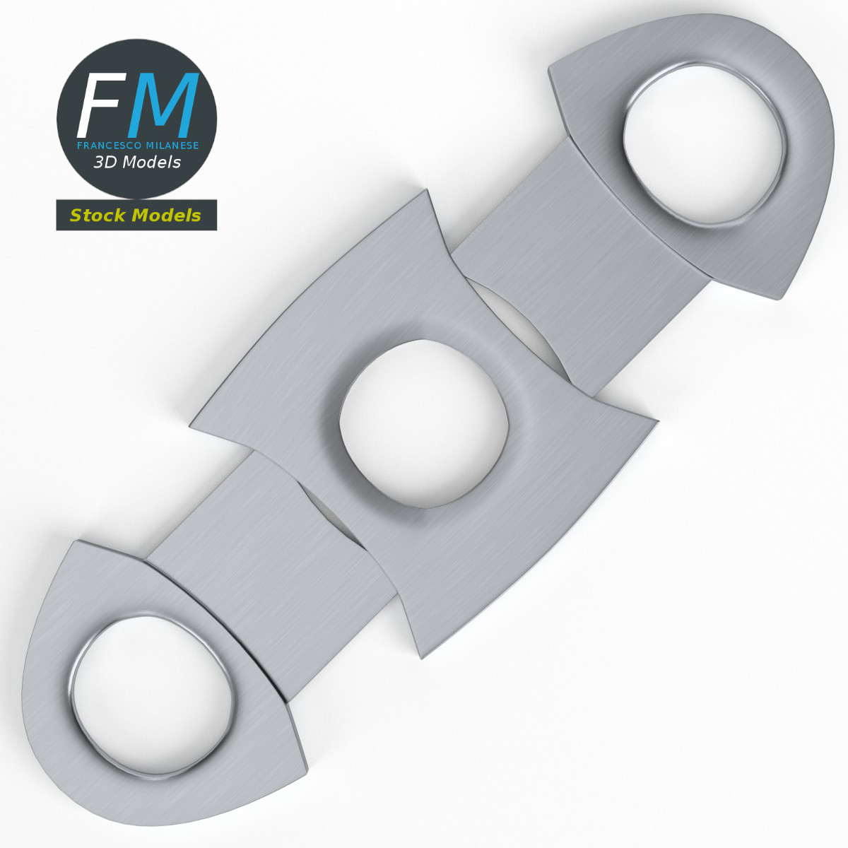 3D-Modell - Zigarrenschneider Guillotine - 06