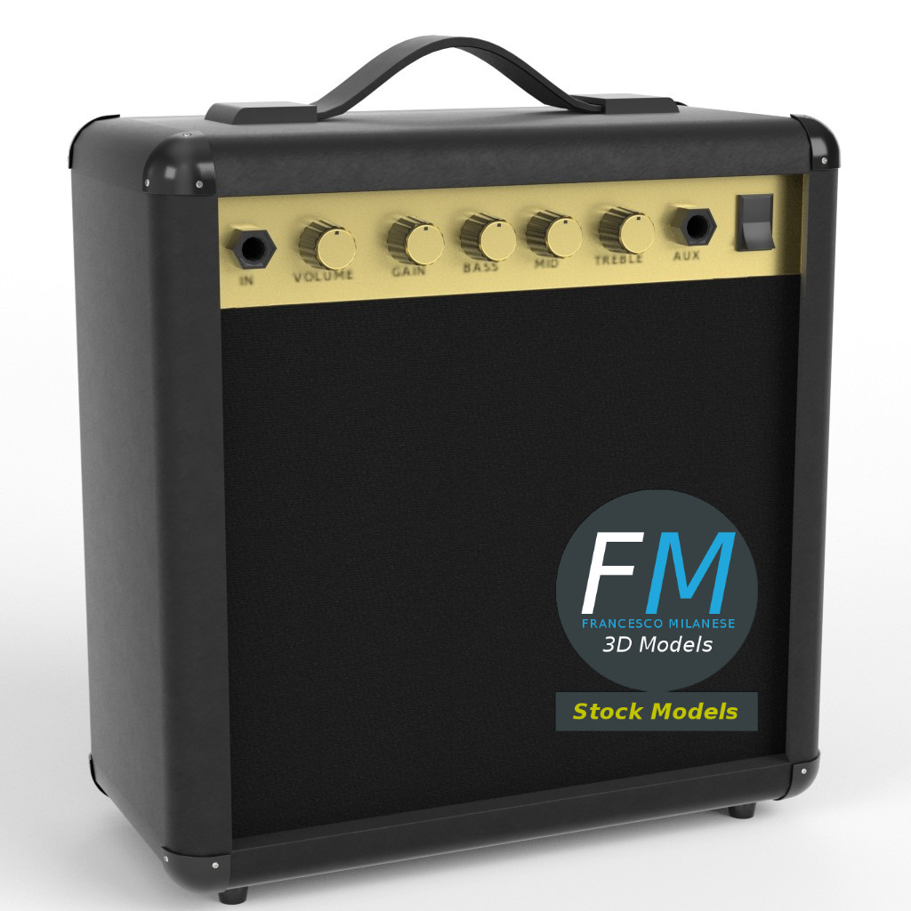 3D-Modell - Gitarrenverstärker - 01