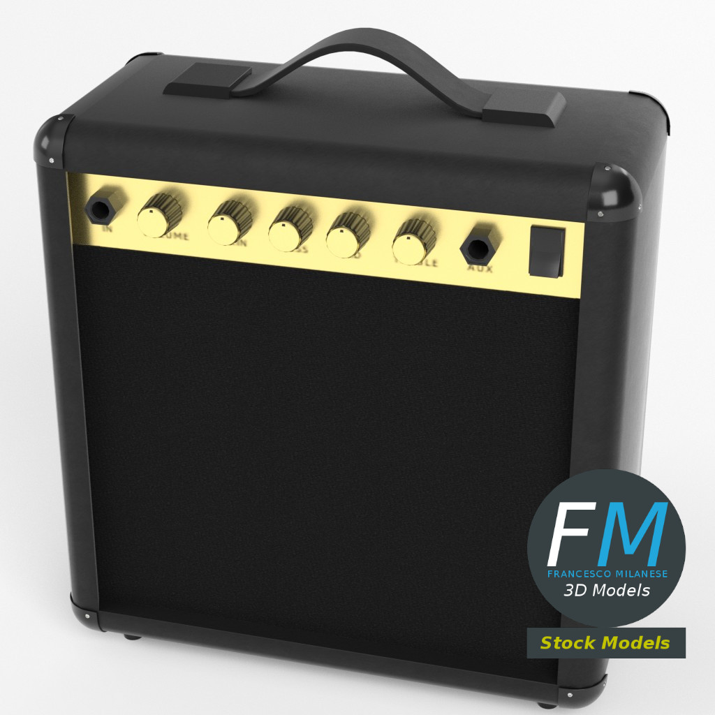 3D-Modell - Gitarrenverstärker - 02