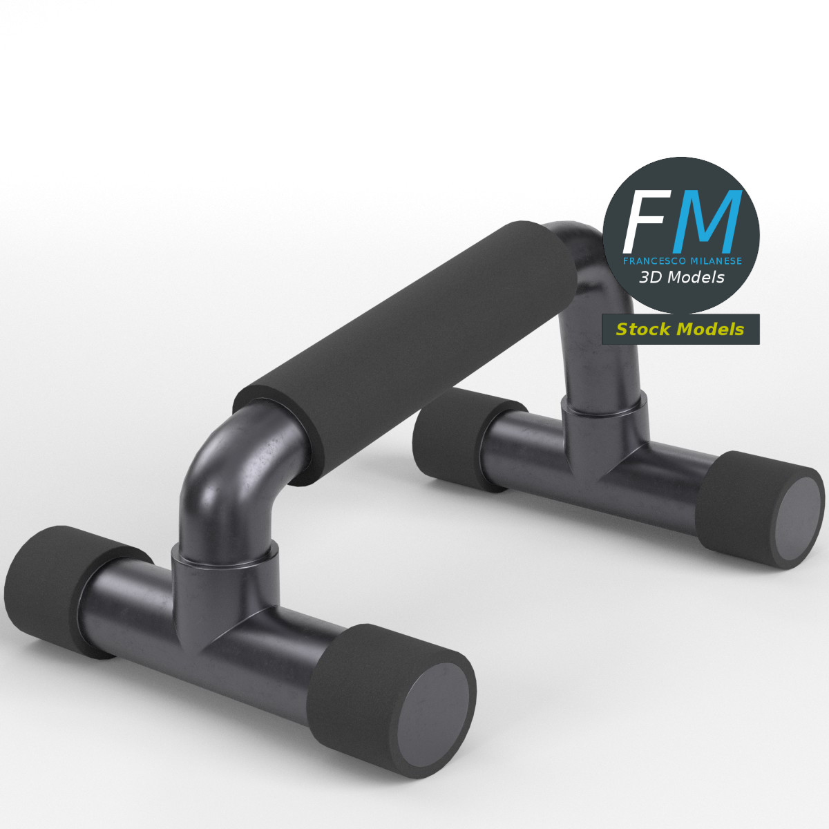 3D-Modell - Liegestützgriffe - 01