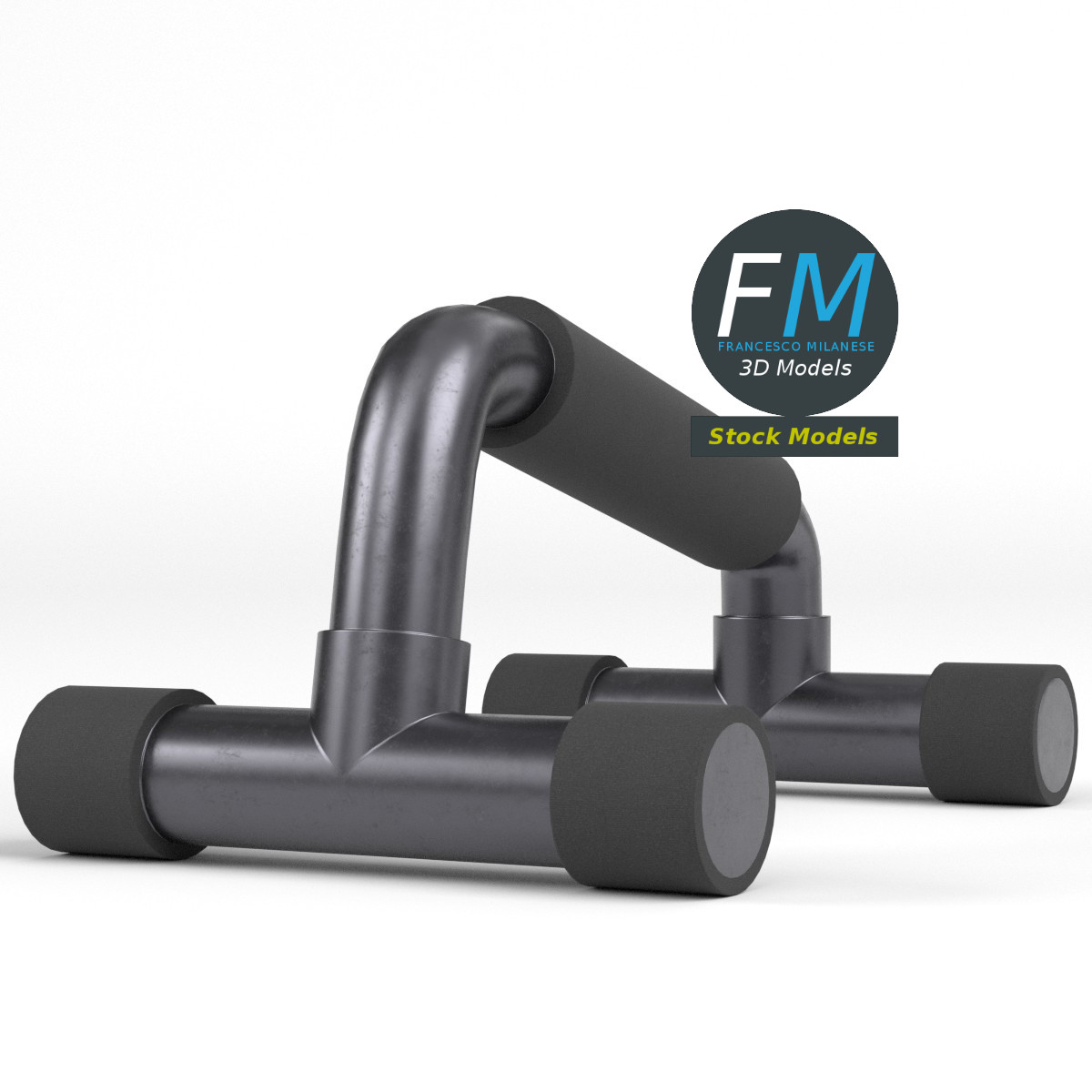 3D-Modell - Liegestützgriffe - 04