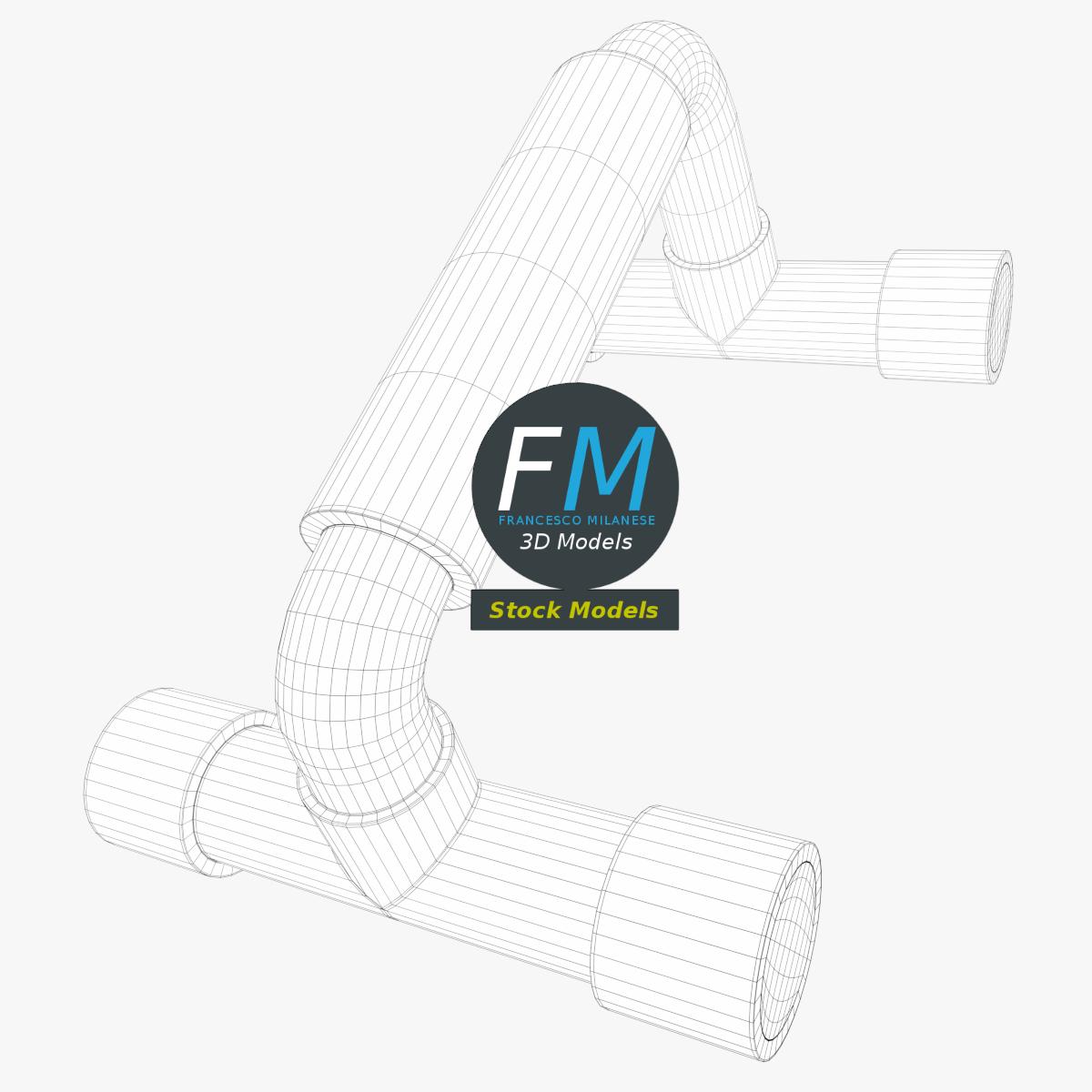 3D-Modell - Liegestützgriffe - 07