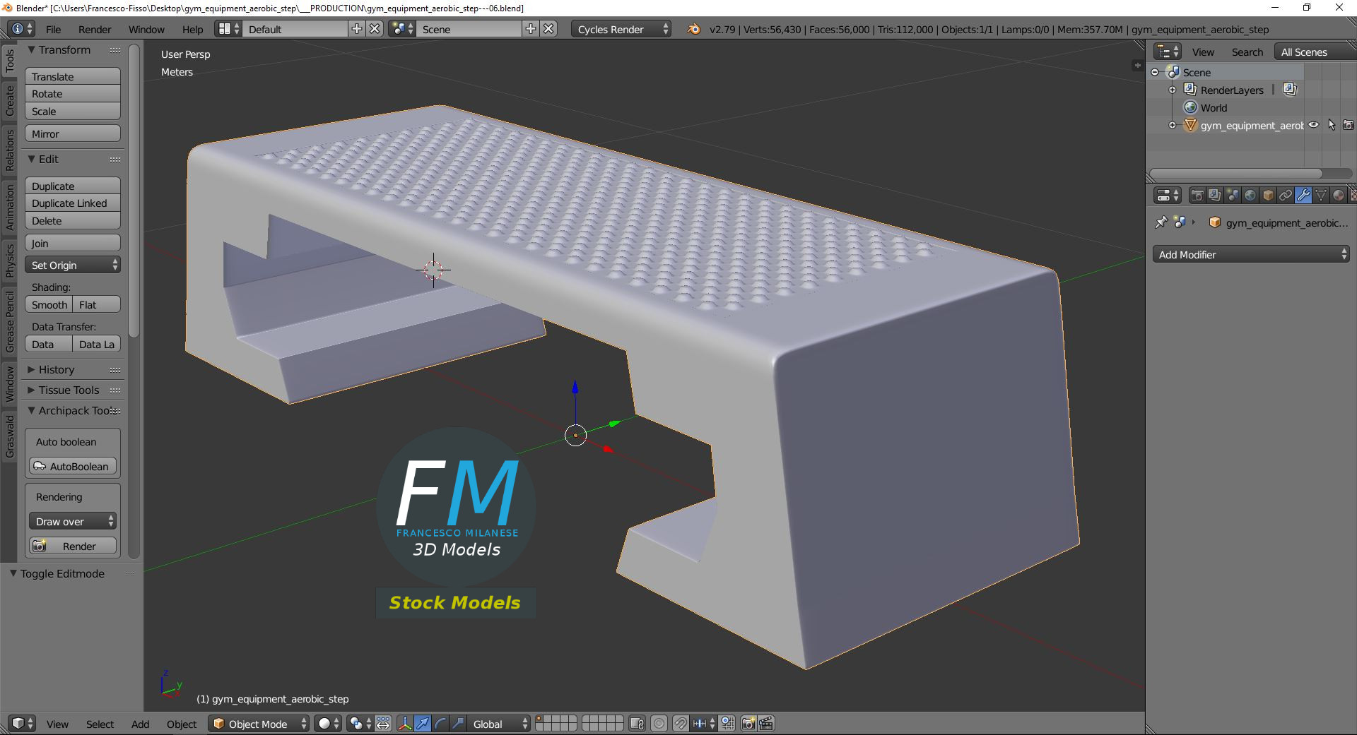3D-Modell - Aerobic-Step - 09