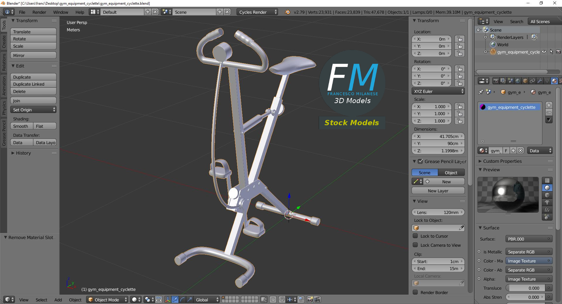 3D-Modell - Heimtrainer - 09