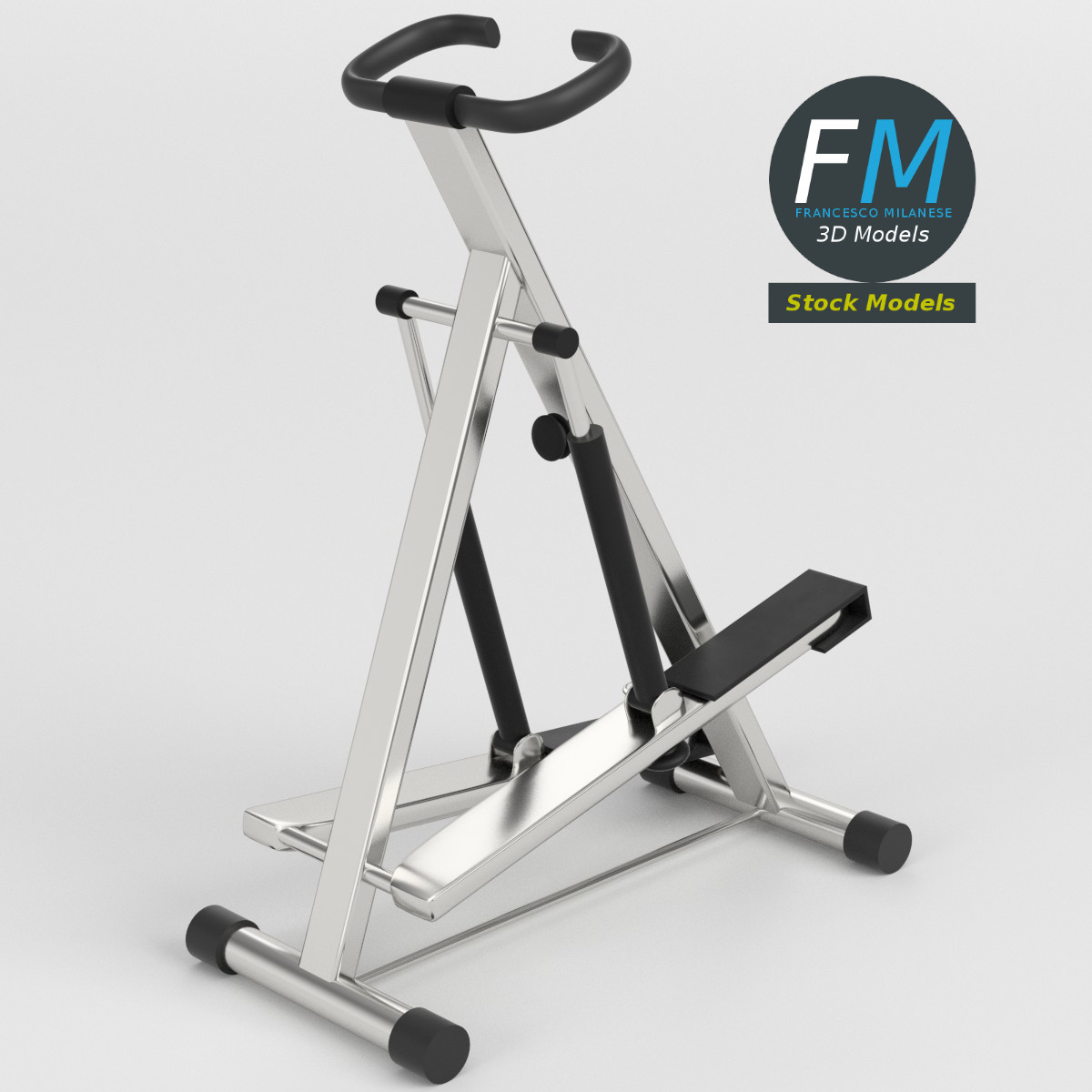 3D-Modell - Stepper für Gesäßtraining - 01