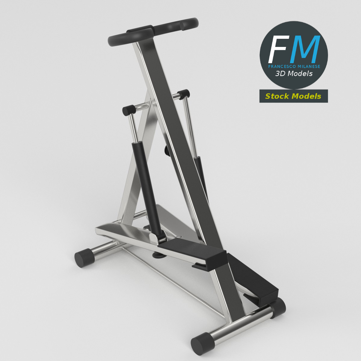 3D-Modell - Stepper für Gesäßtraining - 02