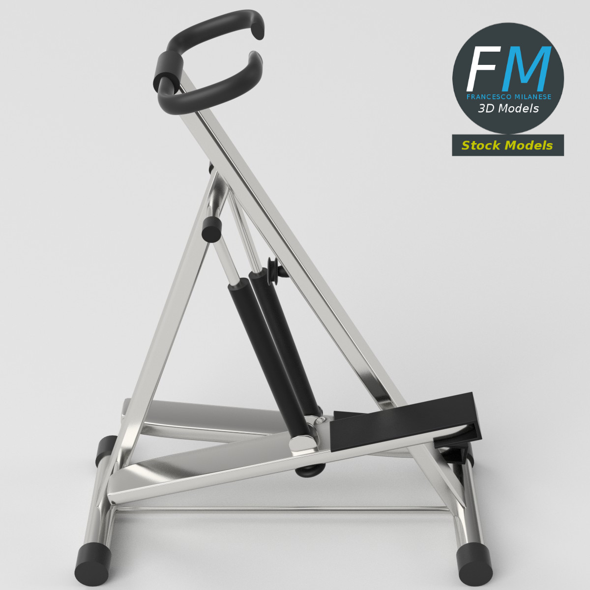3D-Modell - Stepper für Gesäßtraining - 05