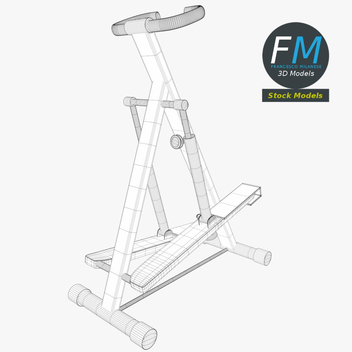 3D-Modell - Stepper für Gesäßtraining - 07