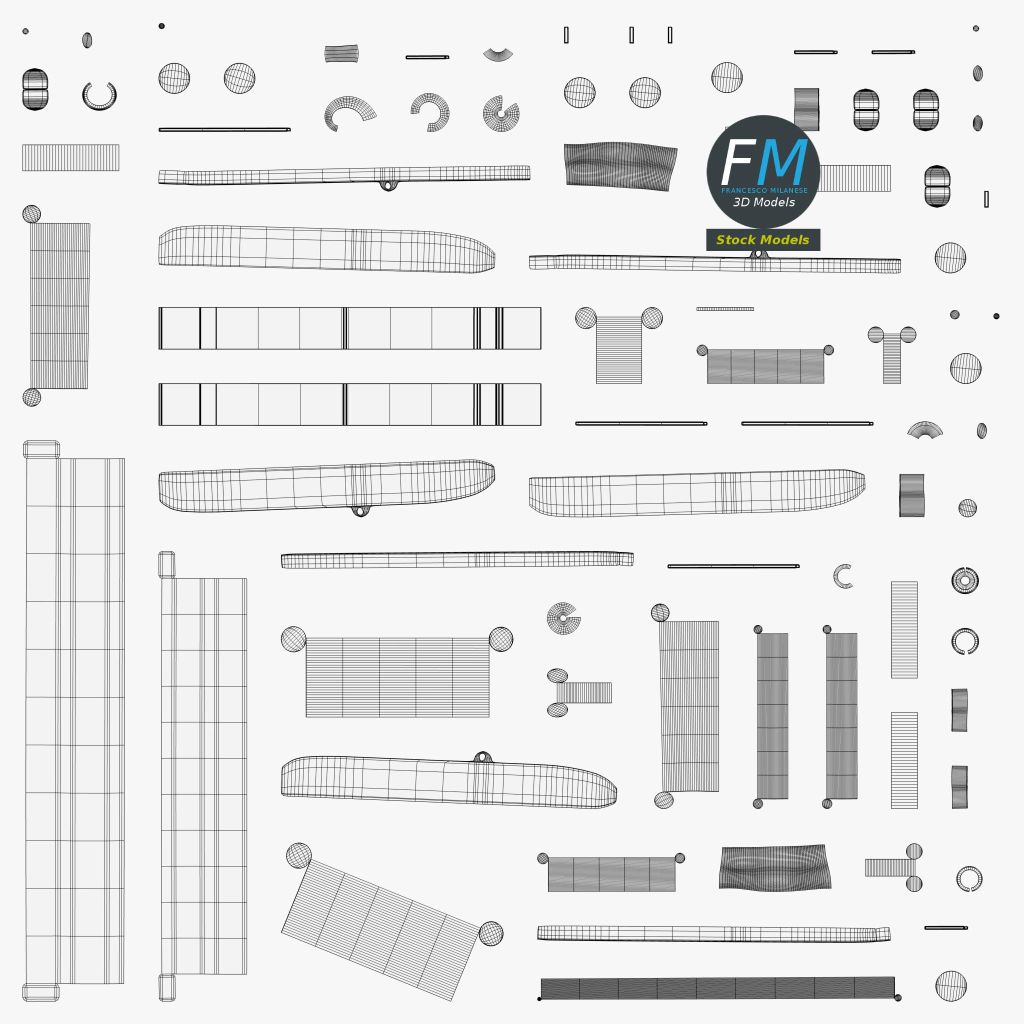 3D-Modell - Stepper für Gesäßtraining - 11 3D-Modell - Stepper für Gesäßtraining - 11